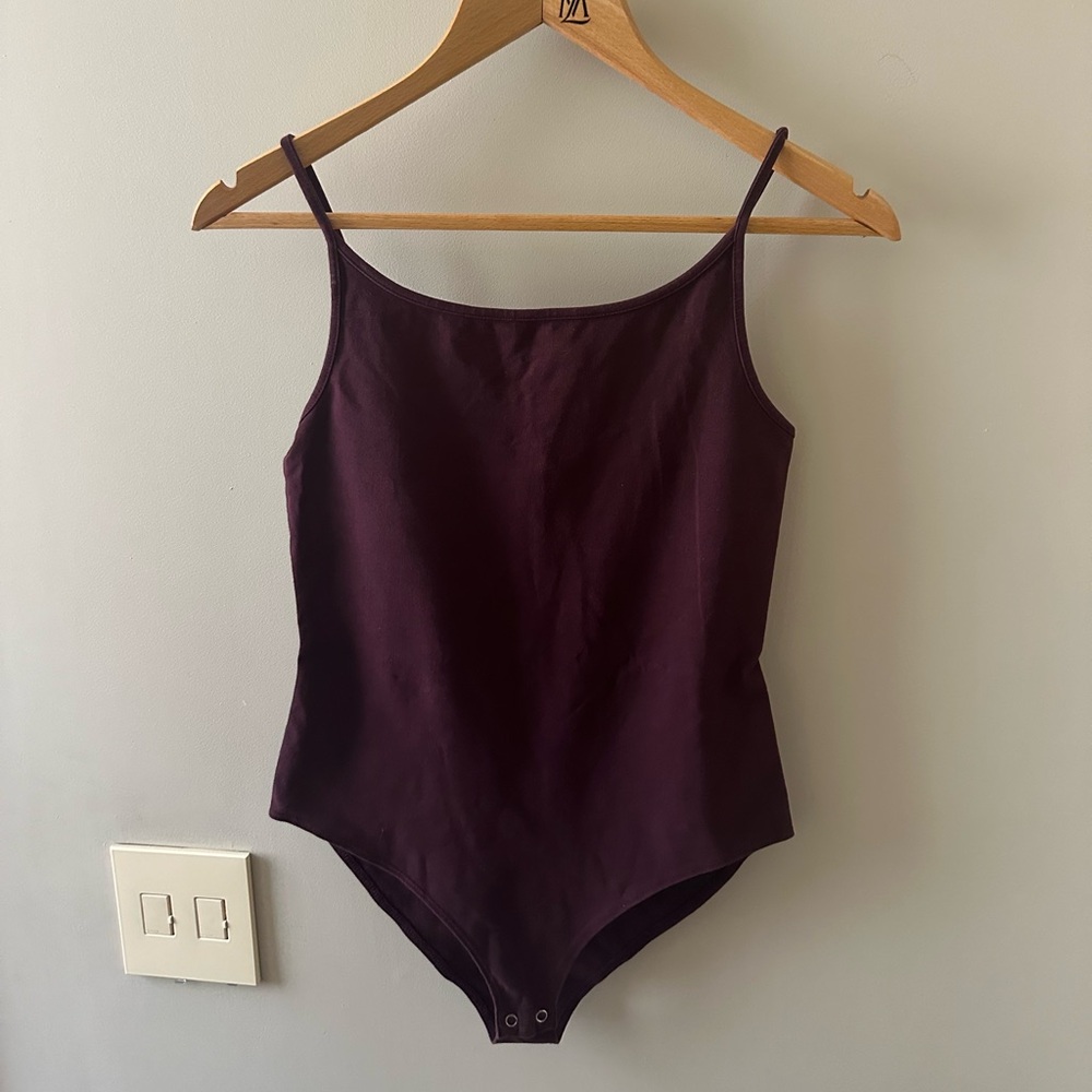 Forever 21 Plum / Purple Snap Closure Bodysuit